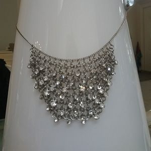 Crystal chain link necklace